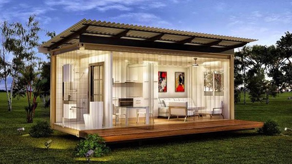 Nhà container 20 feet thiết kế làm Homestay